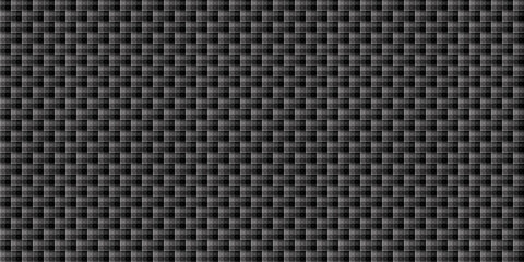 Dark black pixel mosaic abstract seamless geometric grid background