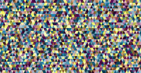 Abstract colorful seamless geometric grid background with colored triangle shapes