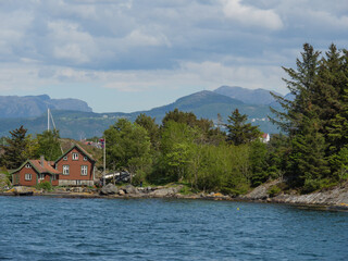 Fototapeta premium Landschaft bie Stavanger in Norwegen