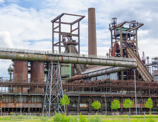 Naklejka premium Old metallurgical plant Phoenix West in Dortmund, Germany