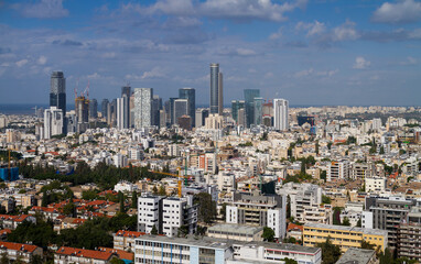 Ramat Gan day top view
