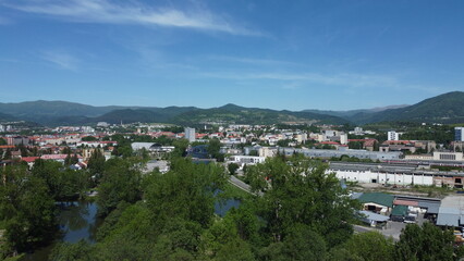Obraz premium view of the city of the city