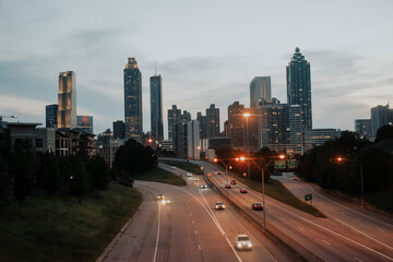 Fototapeta na wymiar Atlanta at night