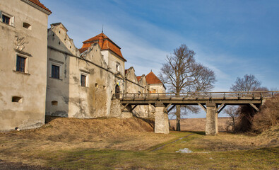 Fototapeta na wymiar Svirzh Castle in Lviv region, Ukraine.