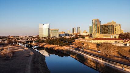 Fototapeta na wymiar Fort Worth skyline