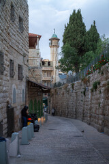 Jerusalem Old City streets: Mosque