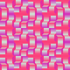 Bizarre Gradient Vector Seamless Pattern Graphics With Abstract Geometric Shapes And Geometry Forms