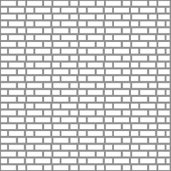 Background or texture white brick wall in vector