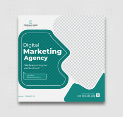 Corporate Digital marketing social media and Instagram post template