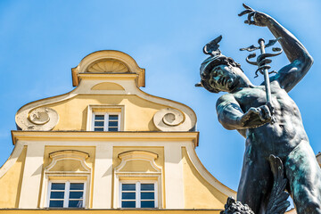 Fototapeta na wymiar historic old town of Augsburg - bavaria
