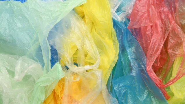 Disposable single-use plastic shopping bags