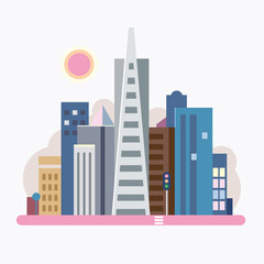 Vector of city skyline