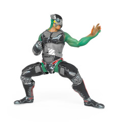 orc soldier from the deep is doing a karate pose