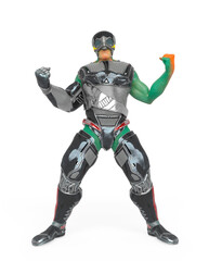 orc soldier from the deep is doing a powerful pose