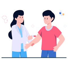 Unique design illustration of doctor