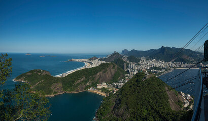 Rio de Janeiro,Brazil. Panoramic view of the city from the Urca hill. 45 megapixels.