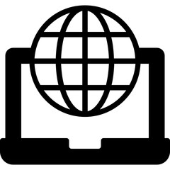 internet connection glyph icon