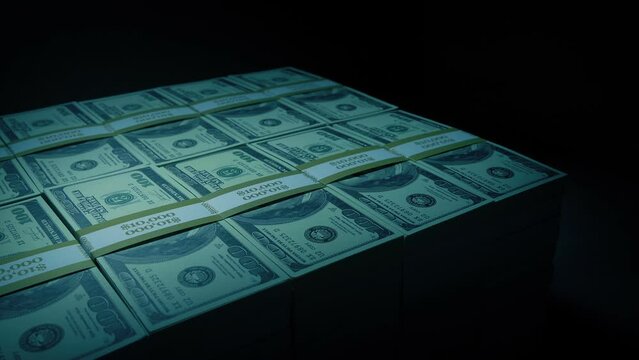 Million Dollar Block In Dark Room