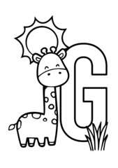 abc alphabet illustration with animals 