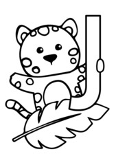 abc alphabet illustration with animals 