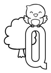 abc alphabet illustration with animals 