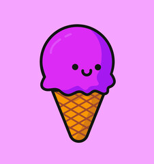 Cute kawaii Ice Cream