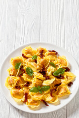 italian Tortelloni stuffed with sun dried tomatoes