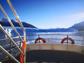 Glacier du Perito Moreno vu du bateau, El Calafate, Patagonie, Argentine