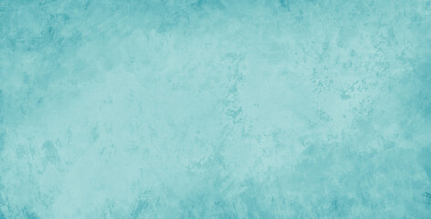 Light pastel blue green background. Old vintage grunge texture. Blue paper or wall. - 509680860