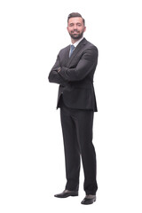 successful young business man . isolated on white