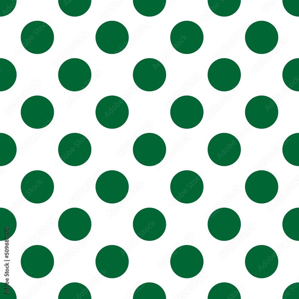 Poster green big dots tile vector pattern or background