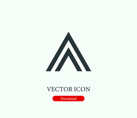 Logo vector icon. Editable stroke. Symbol in Line Art Style for Design, Presentation, Website or Mobile Apps Elements, Logo.  Symbol illustration. Pixel vector graphics - Vector