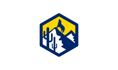 Mountain logo design vector icon