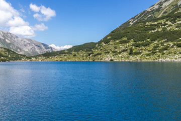 Landscape of Pirin Mountain and Fish Banderitsa lake, Bulgaria