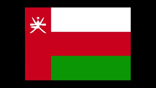 Oman flag animation