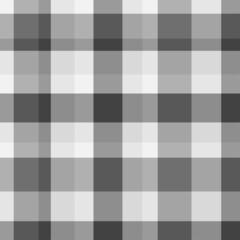 Seamless pattern. Checkered monochrome cloth texture. Print for fabrics