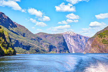Obraz premium Aurlandsfjord part of the Songefjord, Norway
