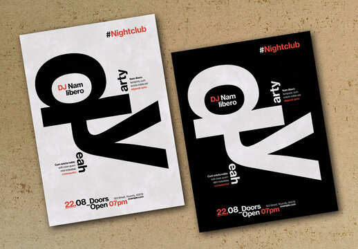 Creative Typography Event Poster Layout
