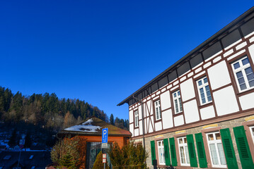 Denkmalgeschützte Fachwerkhäuser in Triberg im Schwarzwald