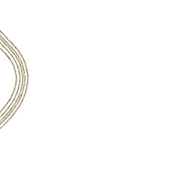 Gold Design Elements on Transparent Background