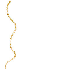 Gold Design Elements on Transparent Background