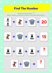 Calculation exercises and brain training for kids