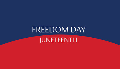 Fototapeta premium Juneteenth Color. Since 1865. Design of Banner. Black history month. EPS10 vector.