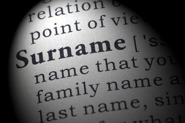definition of surname