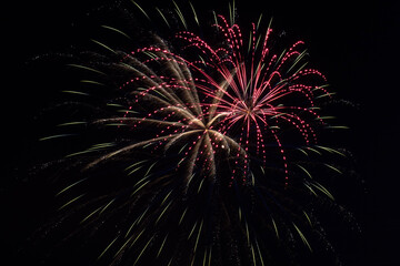 Obraz premium fireworks in the night sky