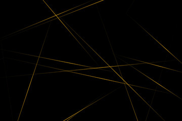 Abstract black with gold lines, triangles background modern design. Vector illustration EPS 10.