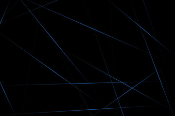 Abstract black with blue lines, triangles background modern design. Vector illustration EPS 10.