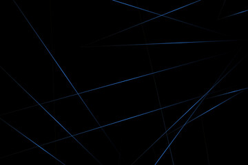 Abstract black with blue lines, triangles background modern design. Vector illustration EPS 10.