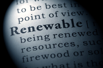 Fake Dictionary, Dictionary definition of renewable
