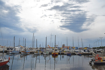 Port Barcarès, Pyrénées orientales, Roussillon, Occitanie, le port de plaisance.